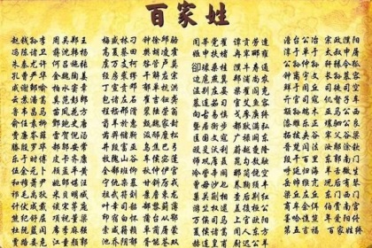 百家姓一共有多少个姓氏