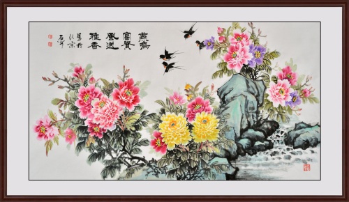 沙发后面是东墙适合挂什么画