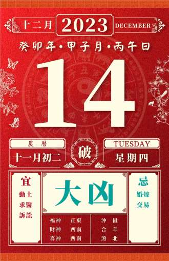 董易林今日生肖运势2023.12.14