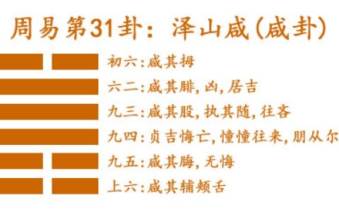 易经第三十一卦泽山咸详解