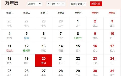 2024年3月20日是什么日子 每年3月20日是什么节日