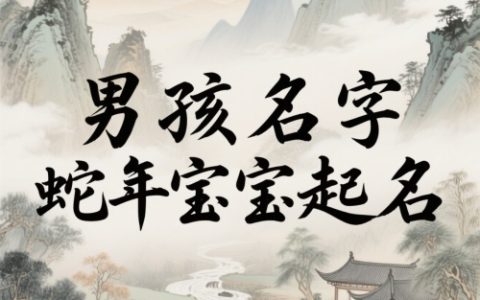 男孩名字大全取名蛇年宝宝起名