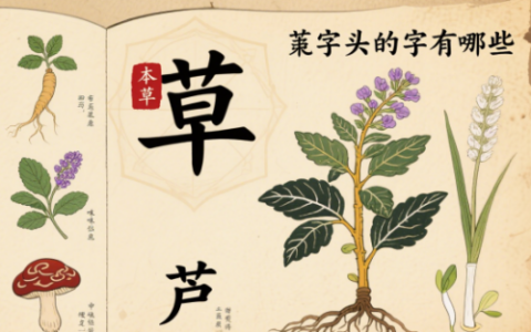 艹字头的字有哪些