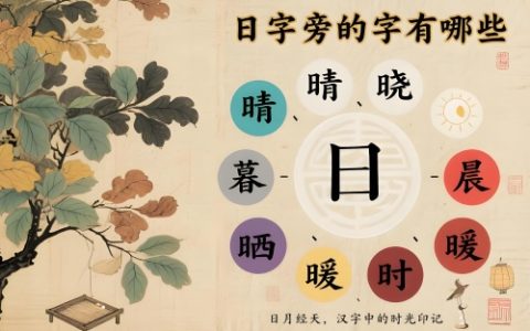 日字旁的字有哪些