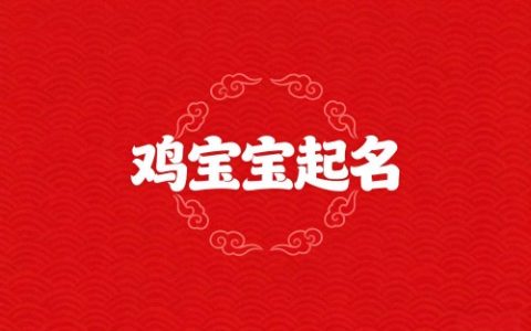 属鸡男孩取名最吉利的名字