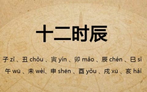 十二时辰对照表查询