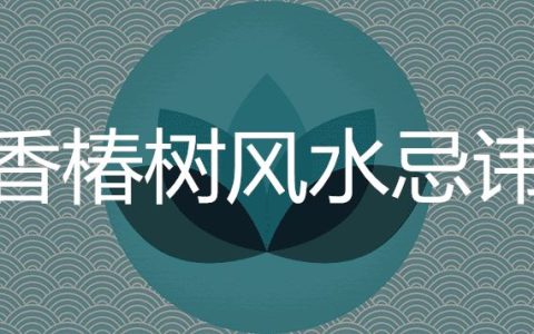 院子种香椿树风水忌讳有哪些