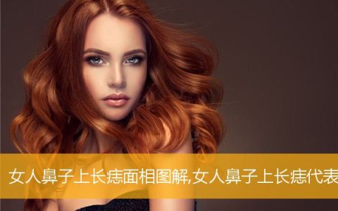女人鼻子上长痣面相图解,女人鼻子上长痣代表什么