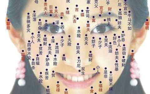 女人面相痣相图解—-女人脸上长痣图解，看完秒懂痣的吉凶！