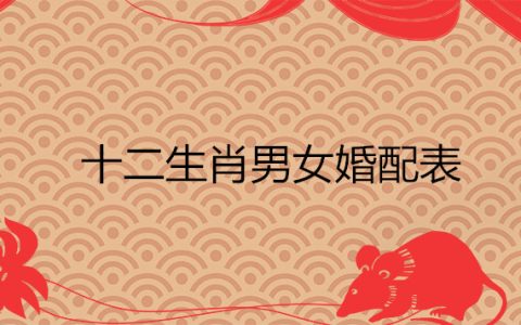 十二生肖男女最理想的伴侣