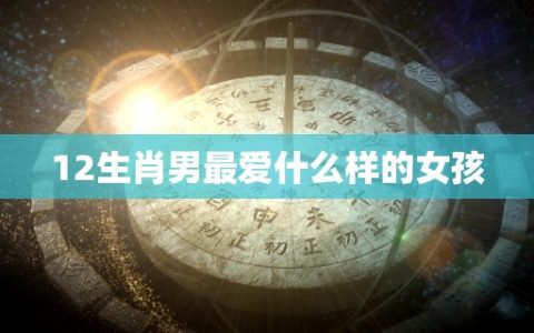 12生肖男最爱什么样的女孩