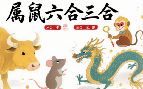 属鼠的三合和六个合生肖是什么