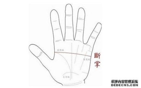 女人断掌手相图解，女人断掌手相会怎么样？-面