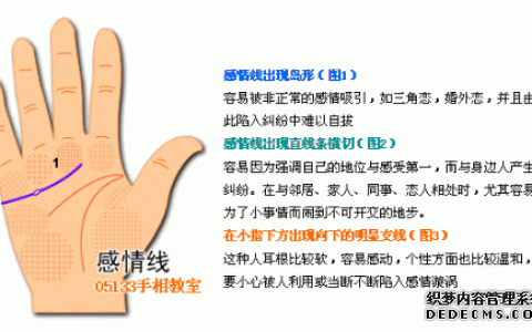 相法学习-如何看手相-看感情运势，桃花旺的手相！