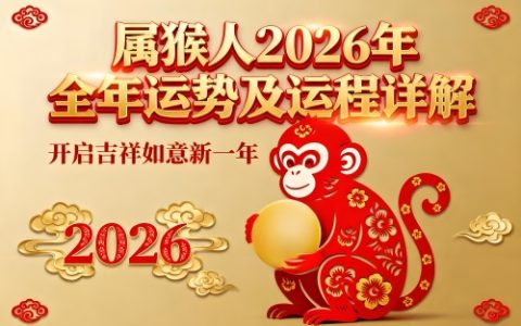 属猴人2026年全年运势及运程详解