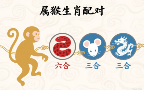 属猴的三合和六个合生肖是什么