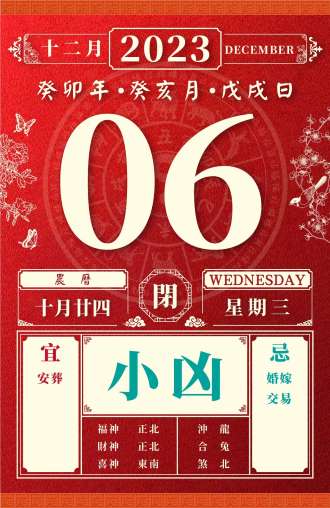 董易林今日生肖运势2023.12.6
