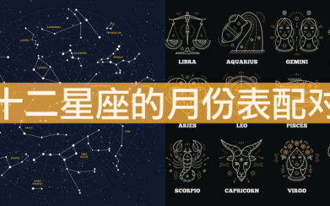 星座表十二星座查询，十二星座的月份表配对！
