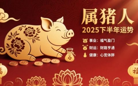 2025年属猪人下半年运势如何