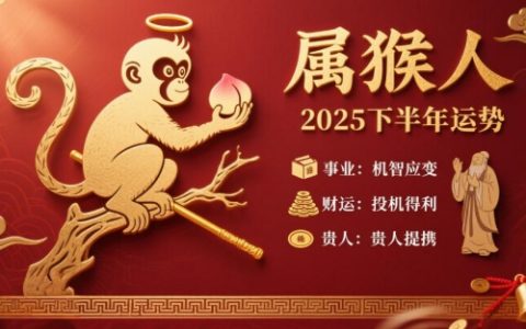 2025年属猴人下半年运势如何