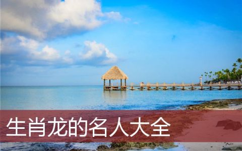 生肖龙的名人大全