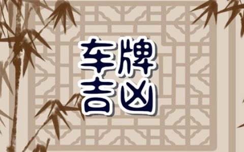 车牌尾数为什么流行7和8 最吉祥的车牌号码