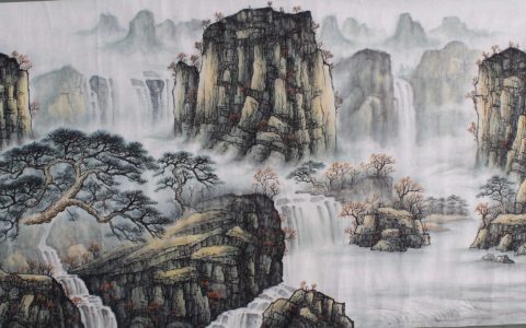 招财风水画 山水画招财效果好