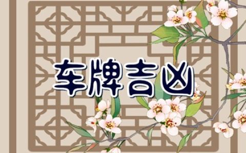 车牌号什么尾数最吉利 大吉大利的车牌号码推荐