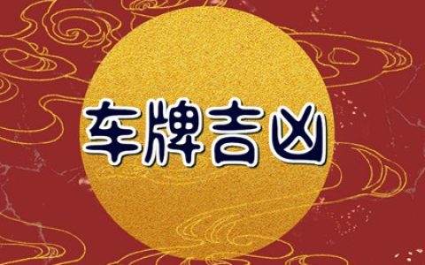 吉祥号码车牌号码测吉凶 吉利数字有哪些