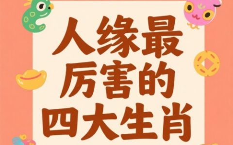 人缘最厉害的四大生肖