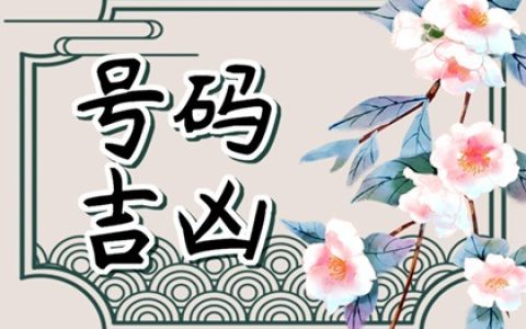 最细节易经手机号码测吉凶算法!号码倒数第6位是几最好?