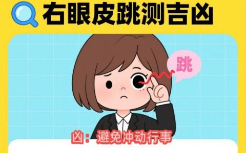 二十四小时右眼跳吉凶预兆