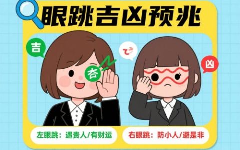 二十四小时眼跳吉凶预兆