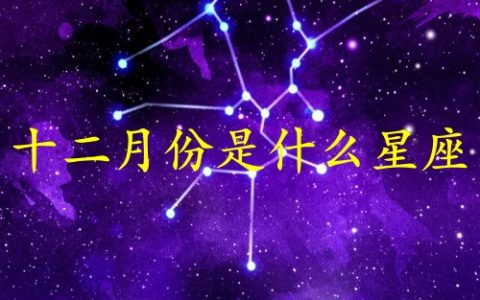 十二月份生日是什么星座