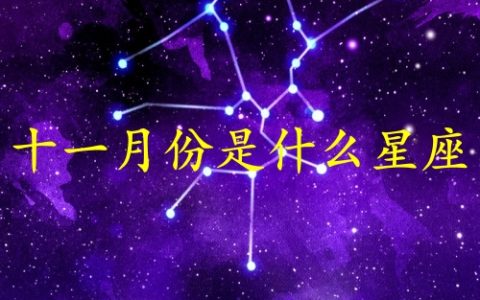 十一月份生日是什么星座