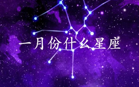 一月份生日是什么星座