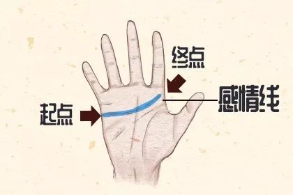 手相感情线图解大全