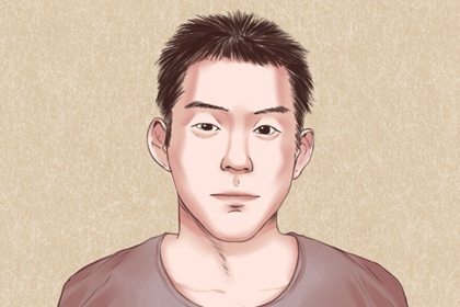 面相额头两道斜纹倒八字 性格刚强偏激